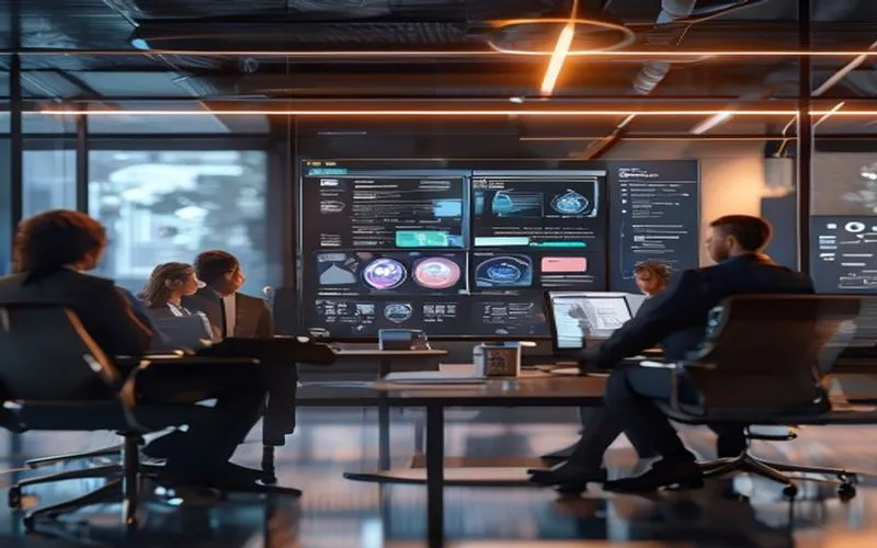 Hình minh họa cho quá trình kiểm soát nội dung AI bằng AI Brief, thể hiện sự hợp tác và tối ưu hóa chuyên nghiệp.
